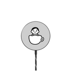 Cup Boy |   / PowerThru Magnetic Wireless Charger MagSafe Compatible / Black | Image 1