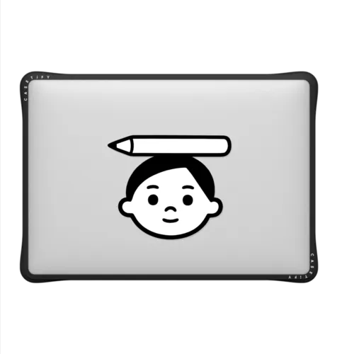 Pencil Boy | MacBook Air 13-inch (M1 / Intel) / MacBook Impact Case / Black | Image 2