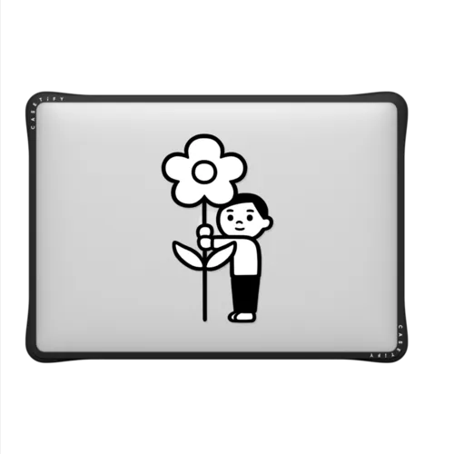 Flower Boy | MacBook Air 13-inch (M1 / Intel) / MacBook Impact Case / Black | Image 2