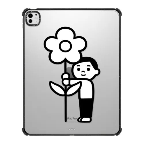 Flower Boy | iPad Pro 13-inch (M4/M5) / iPad Impact Case / Black | Image 1