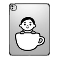 Cup Boy | iPad Pro 13-inch (M4/M5) / iPad Impact Case / Black | Image 1