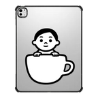 Cup Boy | iPad Pro 13-inch (M4/M5) / iPad Impact Case / Black | Image 1