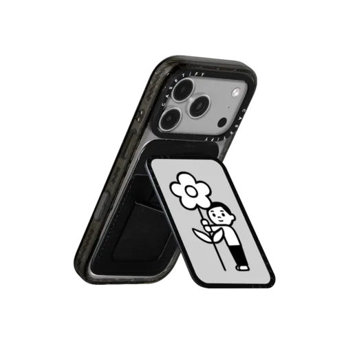 Flower Boy | Snappy Cardholder Stand / Snappy Cardholder Stand MagSafe Compatible / Black | Image 3