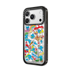 The Smurfs Sticker Pattern Case | iPhone 17 Pro Max / Impact Case MagSafe Compatible / Black | Image 2