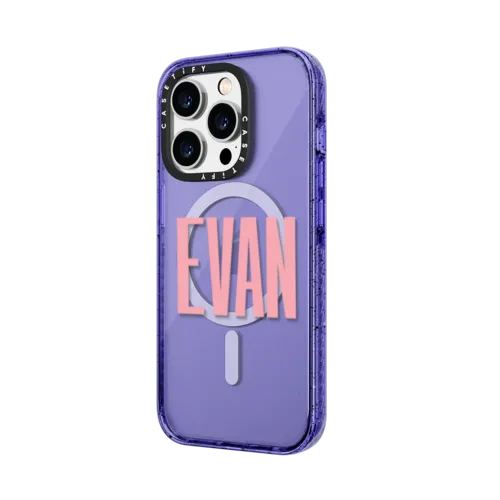 Custom Phone Case | iPhone 14 Pro Max / Impact Case MagSafe Compatible / Peri Purple | Image 2