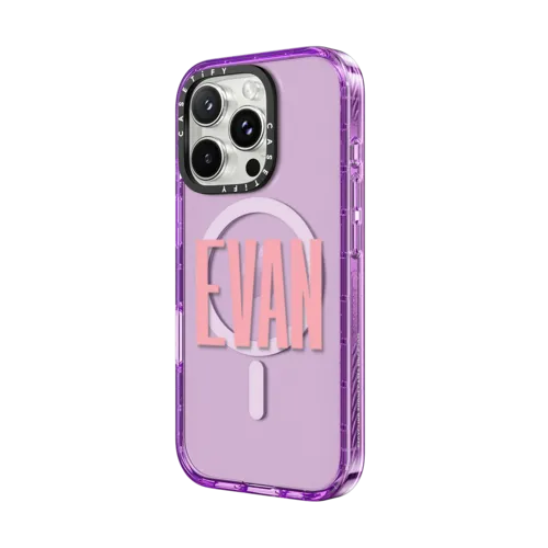 Custom Phone Case | iPhone 16 Pro / Impact Case MagSafe Compatible / Purple | Image 2