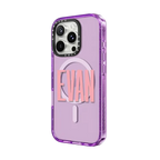 Custom Phone Case | iPhone 16 Pro / Impact Case MagSafe Compatible / Purple | Image 2