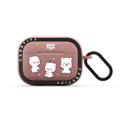 Floating Milk | AirPods Pro 2 / Earbuds Bounce Case / Matte Dusty Rose | Image 1