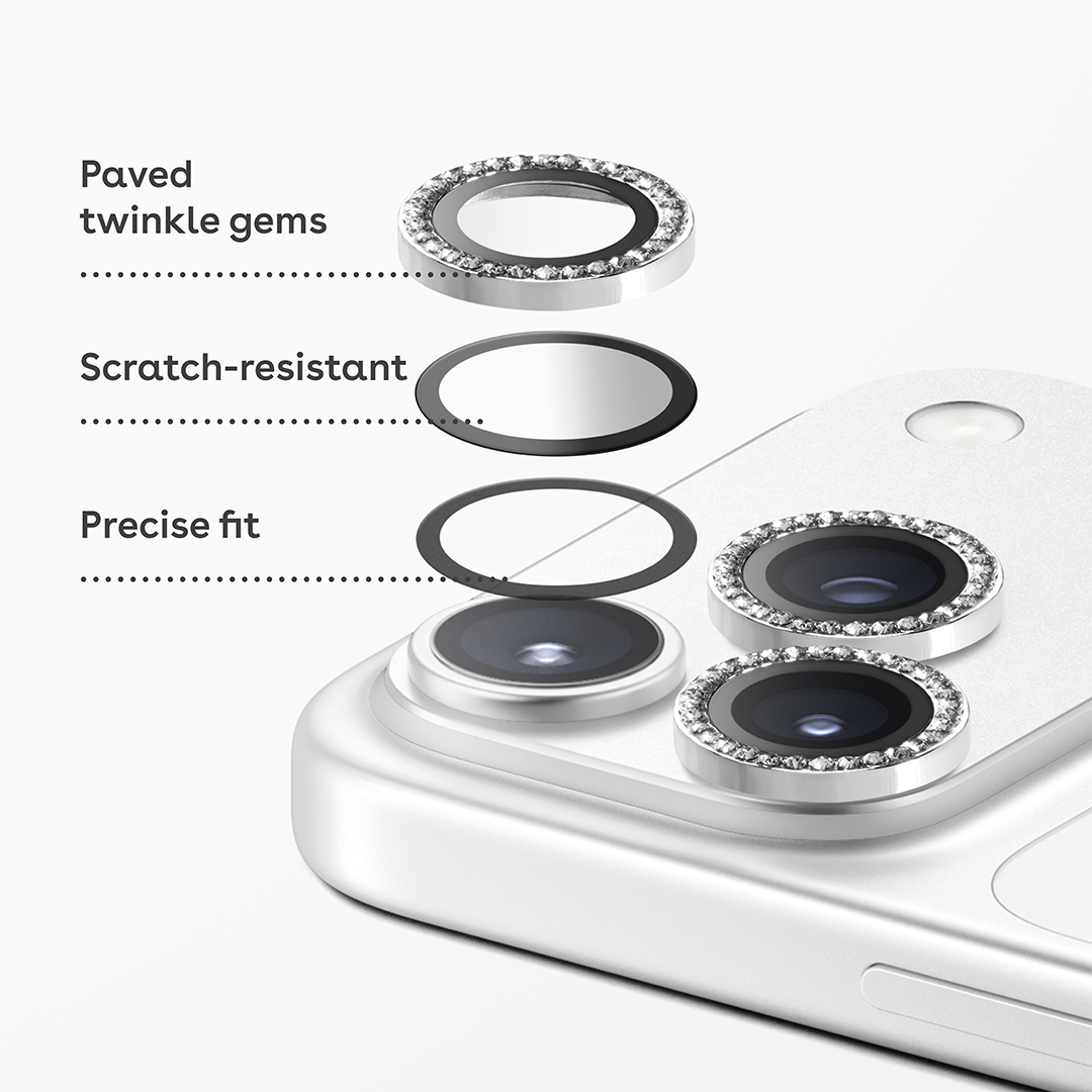 iPhone 17 Pro Max Camera Lens Gem - Sakura Pink