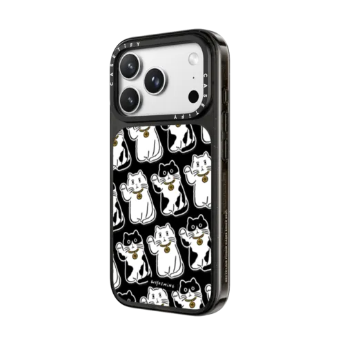 FORTUNE CATS | iPhone 18 Pro Max / Impact Case MagSafe Compatible - Glossy / Glossy Black | Image 2