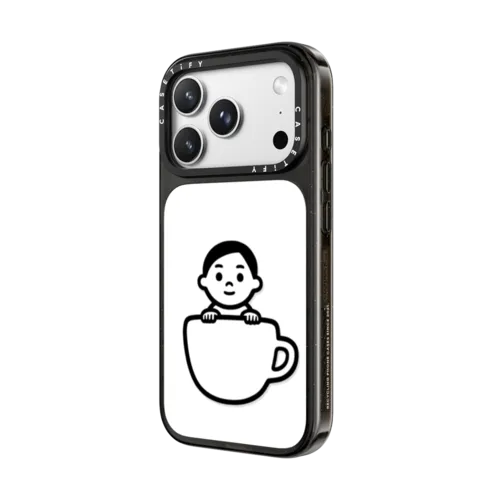 Cup Boy | iPhone 18 Pro Max / Impact Case MagSafe Compatible - Glossy / Glossy Black | Image 2