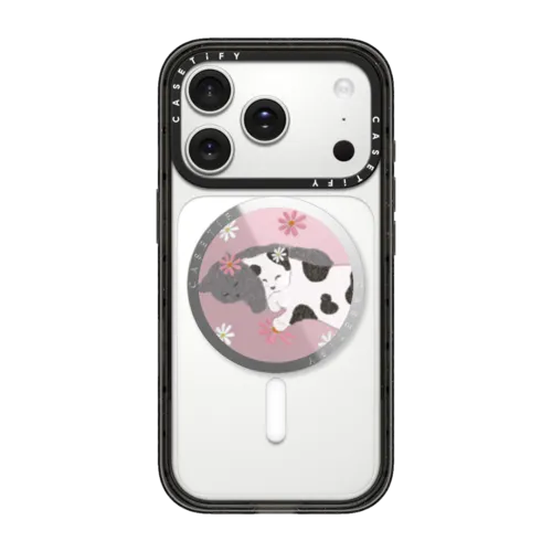 Cat Snappy Grip Stand | Snappy Grip Stand / Snappy Mirror Grip Stand MagSafe Compatible / Silver | Image 1