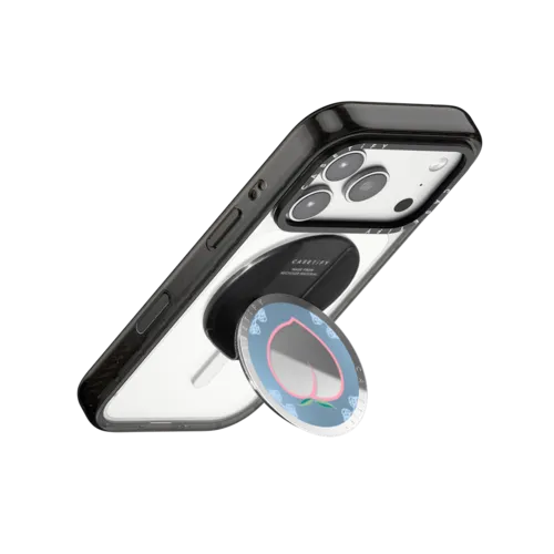 Fairy Peachlet | Snappy Grip Stand / Snappy Mirror Grip Stand MagSafe Compatible / Silver | Image 3