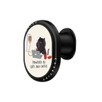 Powered by cats and coffee | PowerThru Wireless Car Charger / PowerThru Wireless Car Charger MagSafe Compatible  / Black | Image 1