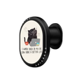 I work hard so my cat can have a better life | PowerThru Wireless Car Charger / PowerThru Wireless Car Charger MagSafe Compatible  / Black | Image 1