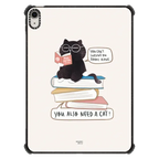 You can't survive on books alone... | iPad Air 11-inch (M2 - M4) / iPad Impact Case / Black | Image 1