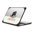 I work hard so my cat can have a better life | MacBook Pro 14-inch (M1 - M5) / MacBook Bounce Case / Black | Image 1