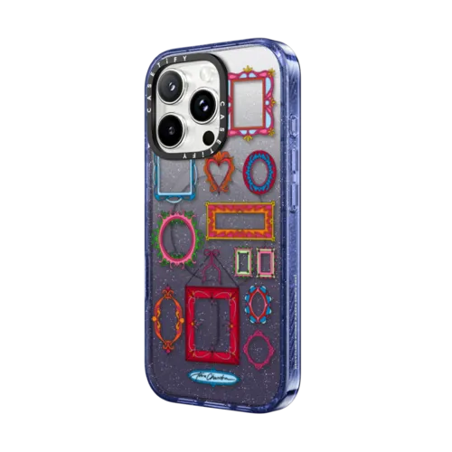 Photo Wall Frame | iPhone 16 Pro Max / Impact Case MagSafe Compatible / Glitter Indigo | Image 2