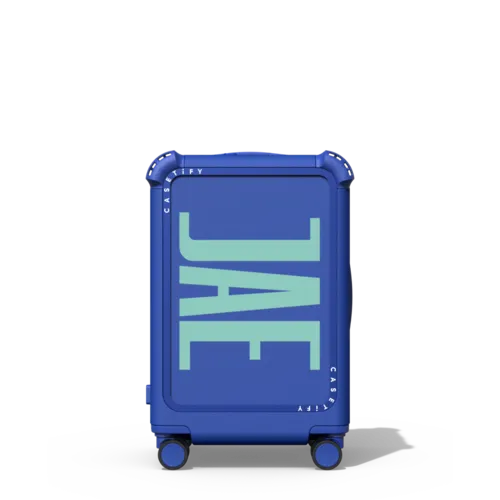 Custom Suitcase | 21" Carry-On Suitcase / Bounce Suitcase / Cobalt Blue | Image 1