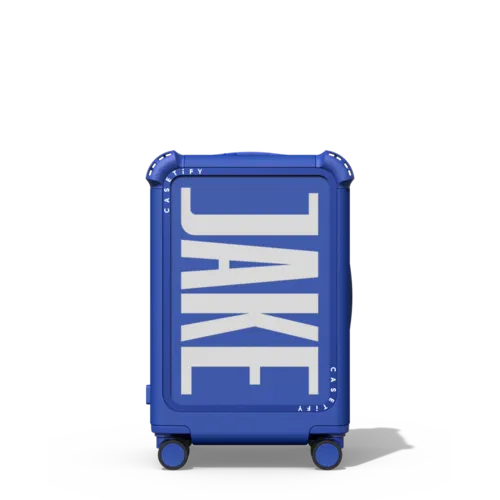 Custom Suitcase | 21" Carry-On Suitcase / Bounce Suitcase / Cobalt Blue | Image 1