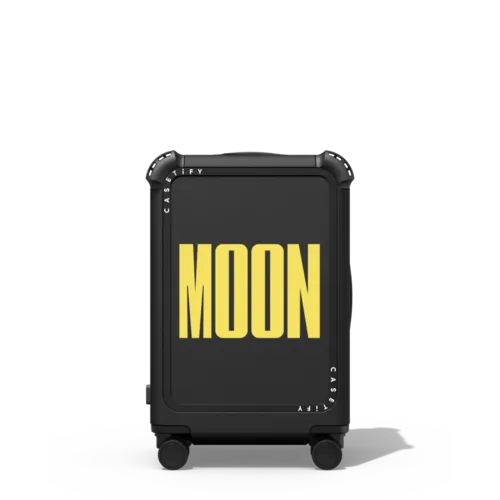 Custom Suitcase | 21" Carry-On Suitcase / Bounce Suitcase / Matte Black | Image 1