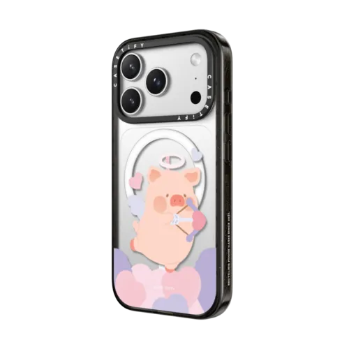 LuLu The Piggy Love Cupid Case | iPhone 17 Pro Max / Impact Case MagSafe Compatible / Black | Image 2
