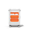 Custom Suitcase | 21" Carry-On Suitcase / Bounce Suitcase / Glossy Cloud White | Image 1