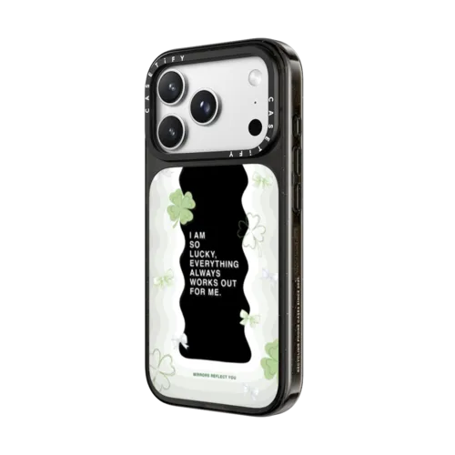 Lucky Girl | iPhone 18 Pro Max / Impact Case MagSafe Compatible - Glossy / Glossy Black | Image 2