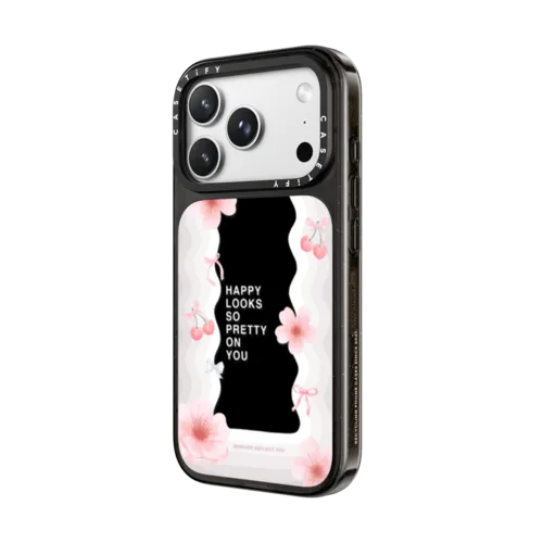 Sakura Waves | iPhone 18 Pro Max / Impact Case MagSafe Compatible - Glossy / Glossy Black | Image 2