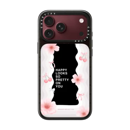 Sakura Waves | iPhone 18 Pro Max / Impact Case MagSafe Compatible - Glossy / Glossy Black | Image 1