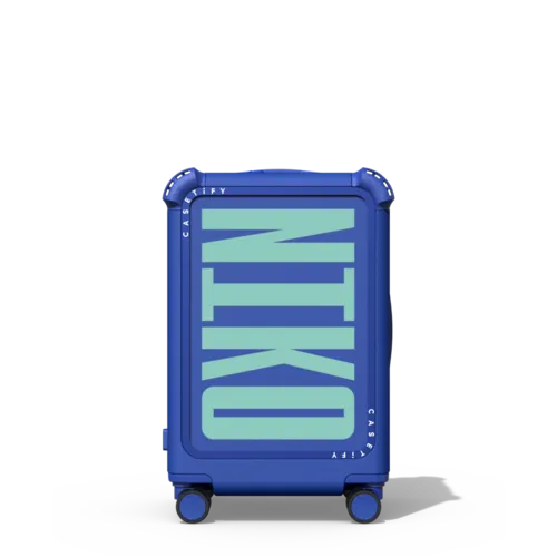 Custom Suitcase | 21" Carry-On Suitcase / Bounce Suitcase / Cobalt Blue | Image 1