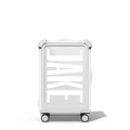 Custom Suitcase | 21" Carry-On Suitcase / Bounce Suitcase / Glossy Cloud White | Image 1