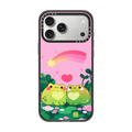 Froggy love pink by ellievsbear | iPhone 17 Pro Max / Impact Case MagSafe Compatible / Black | Image 1