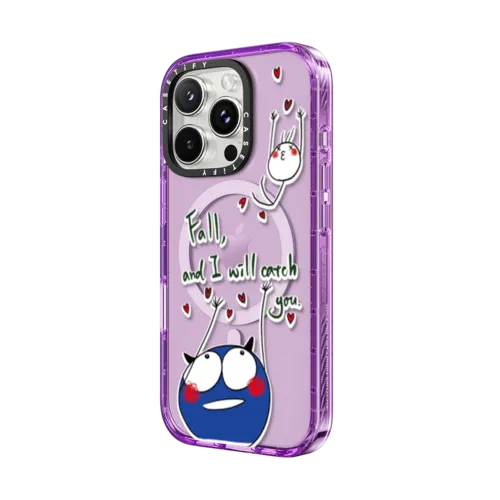 Fall, And I Will Catch You | iPhone 16 Pro Max / Impact Case MagSafe Compatible / Purple | Image 2