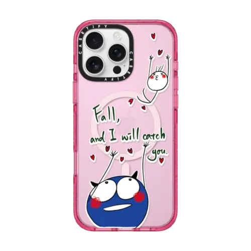 Fall, And I Will Catch You | iPhone 16 Pro Max / Impact Case MagSafe Compatible / Pink Fizz | Image 1