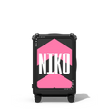 Custom Suitcase | 21" Carry-On Suitcase / Bounce Suitcase / Matte Black | Image 1