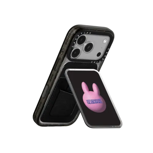 SURVIVED RABBIT - GELBOYS | Snappy Cardholder Stand / Snappy Mirror Cardholder Stand MagSafe Compatible / Silver | Image 3