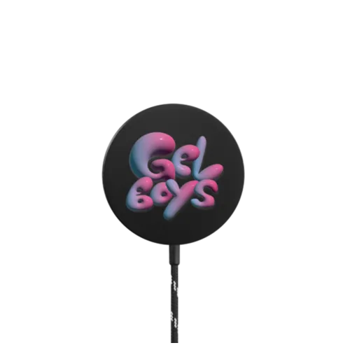 BUBBLY BOYS - GELBOYS  |   / PowerThru Magnetic Wireless Charger MagSafe Compatible / Black | Image 1