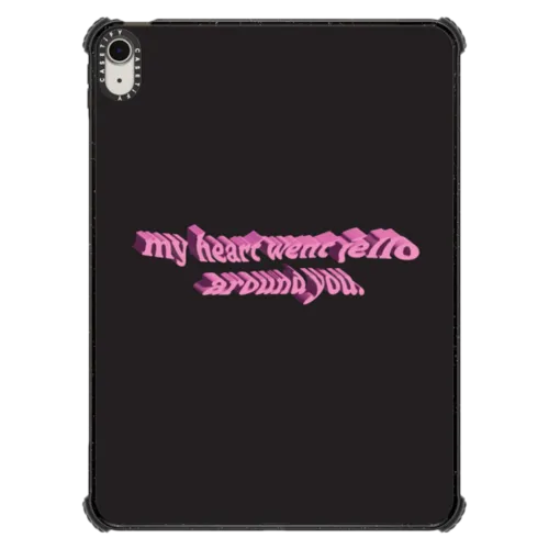 JELLO HEART - GELBOYS  | iPad Air 11-inch (M2 - M4) / iPad Impact Case / Black | Image 1