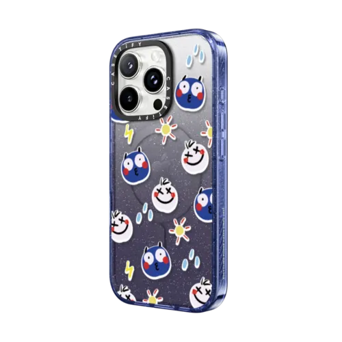 You Have Our Supports. | iPhone 16 Pro Max / Impact Case MagSafe Compatible / Glitter Indigo | Image 2