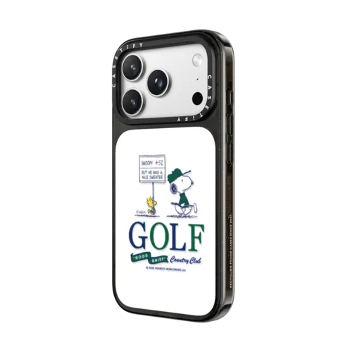 Snoopy Golf Case | iPhone 18 Pro Max / Impact Case MagSafe Compatible - Glossy / Glossy Black | Image 2