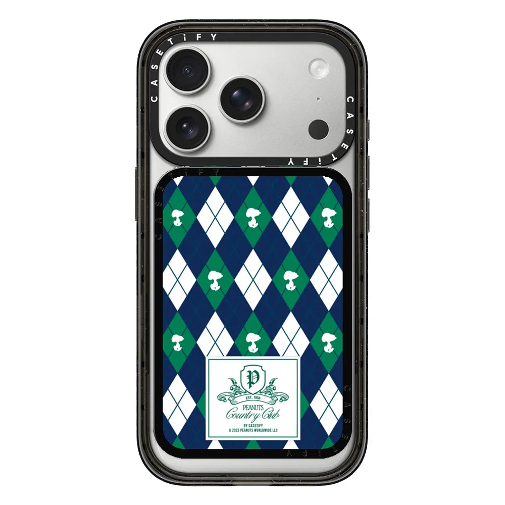 Peanuts Argyle Pattern Snappy Cardholder Stand | Image 1