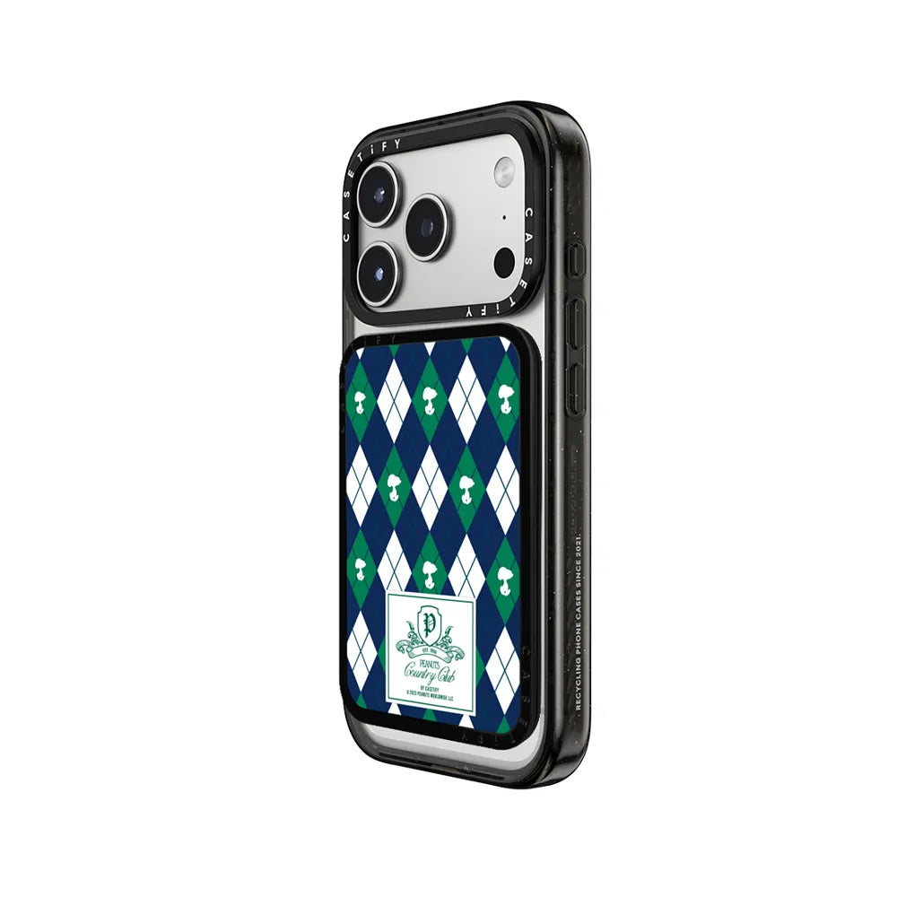 Peanuts Argyle Pattern Snappy Cardholder Stand