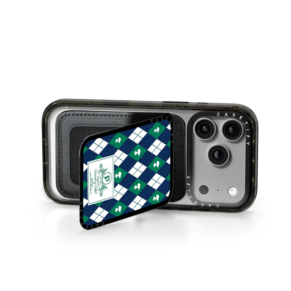 Peanuts Argyle Pattern Snappy Cardholder Stand