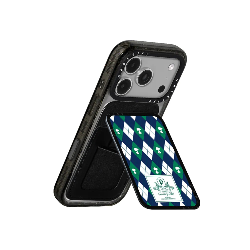 Peanuts Argyle Pattern Snappy Cardholder Stand