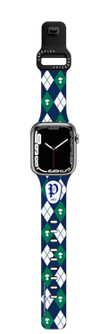 Peanuts Argyle Pattern Watch Band | Apple Watch Series 7-9 (45mm) / Impact Band / Black | Image 1