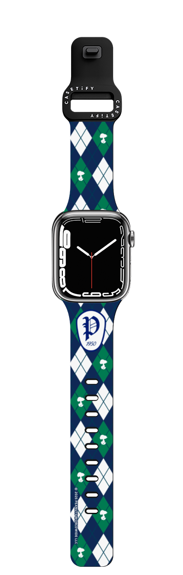 Peanuts Argyle Pattern Watch Band | Apple Watch Series 7-9 (45mm) / Impact Band / Black | Image 1