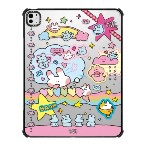 Sukeydokey Deco sticker Ipad Case | iPad Pro 13-inch (M4/M5) / iPad Impact Case / Black | Image 1
