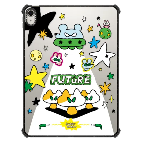 Sukeydokey Future Ipad Case | iPad Air 11-inch (M2 - M4) / iPad Impact Case / Black | Image 1