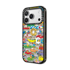 Things That Go Pattern Phone Case | iPhone 17 Pro Max / Impact Case MagSafe Compatible / Black | Image 2